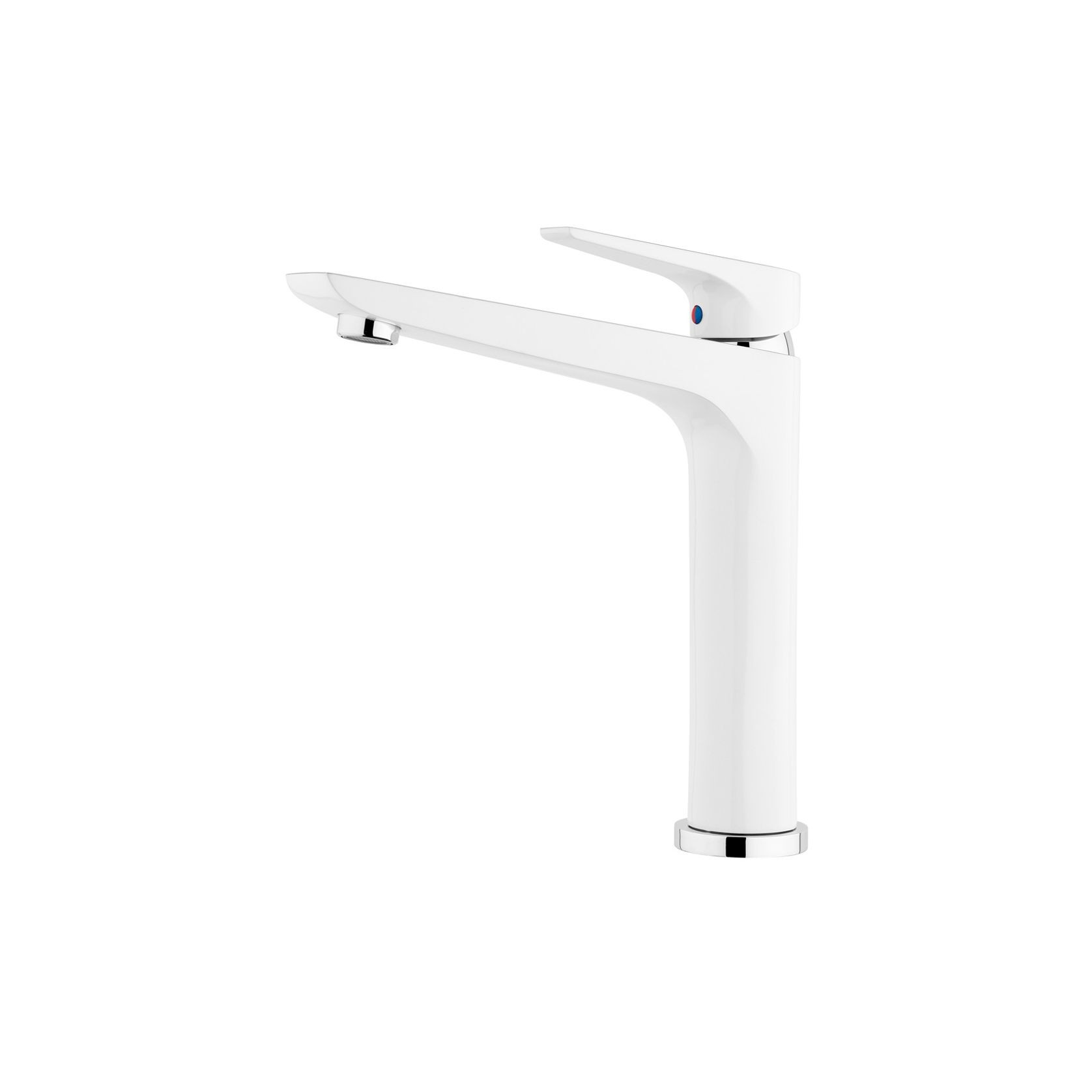 Solitaire Sink Mixer White/Chrome SLT011 gallery detail image