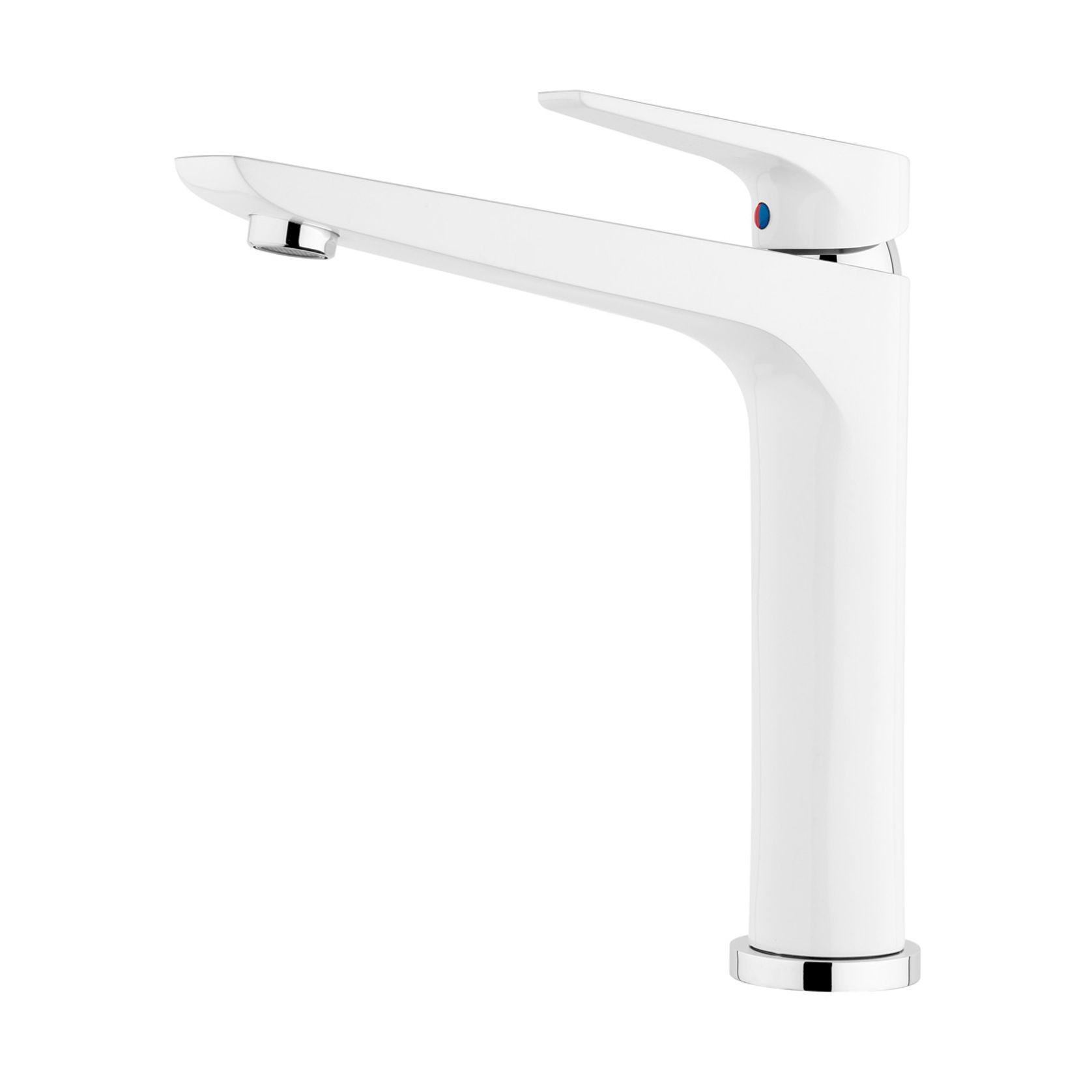 Solitaire Sink Mixer White/Chrome SLT011 gallery detail image