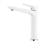 Solitaire Sink Mixer White/Chrome SLT011 gallery detail image