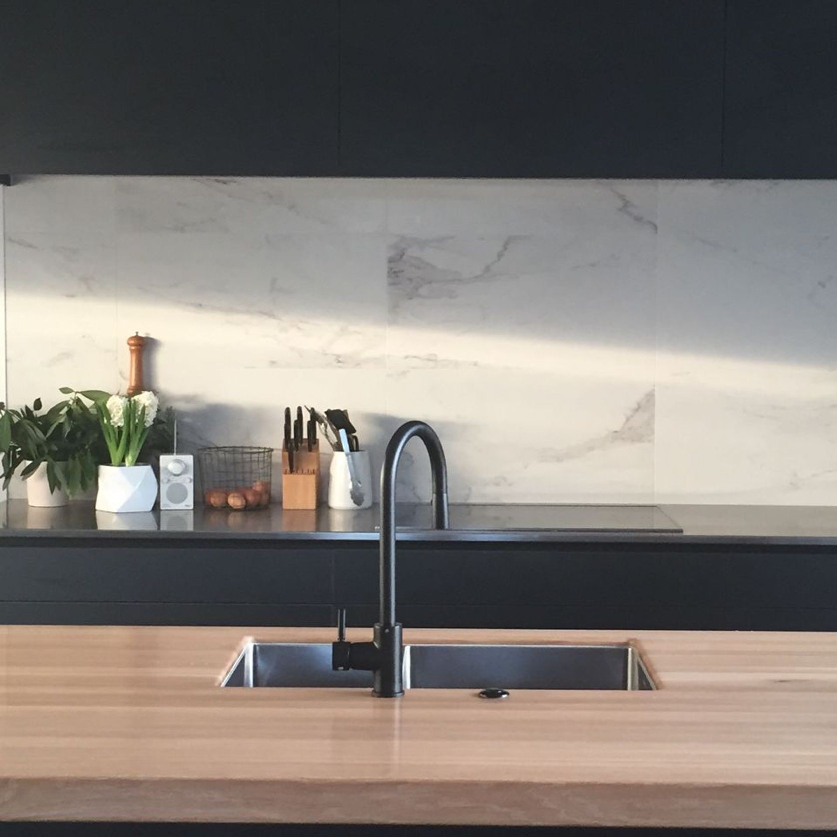 Stained Oak Benchtop gallery detail image