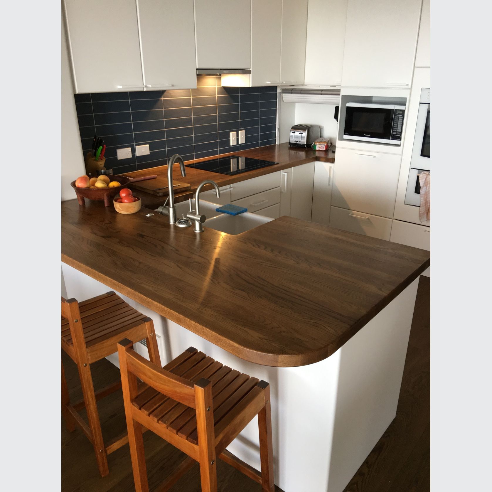 Stained Oak Benchtop gallery detail image