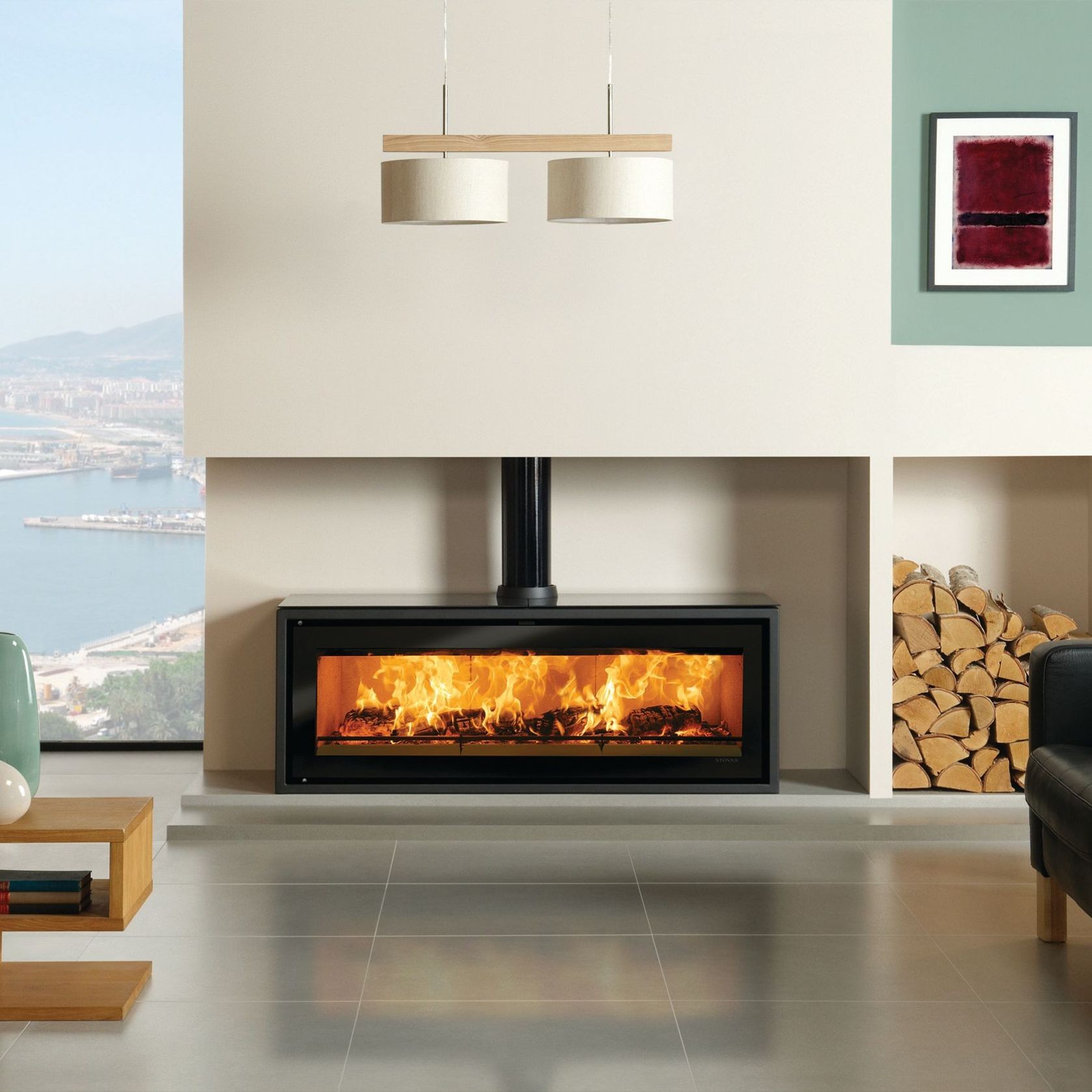 Stovax Studio 3 Inbuilt and Freestanding Fireplace (Rural) gallery detail image