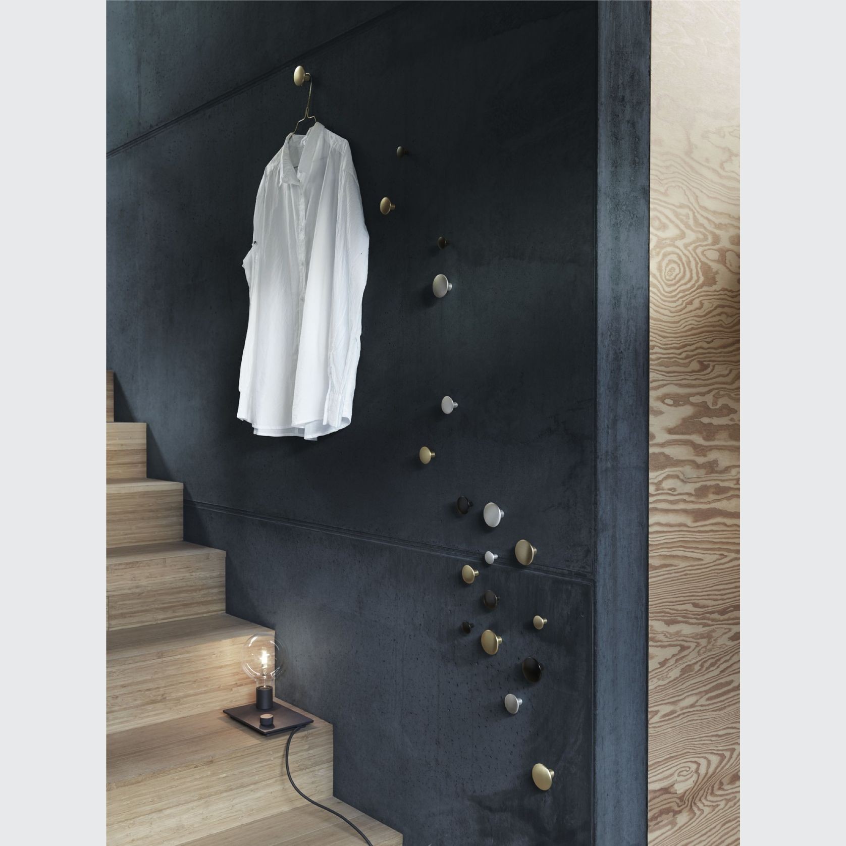 The Dots Metal Coat Hook Small gallery detail image