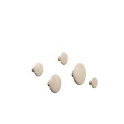 The Dots Wooden Coat Hooks x5 gallery detail image