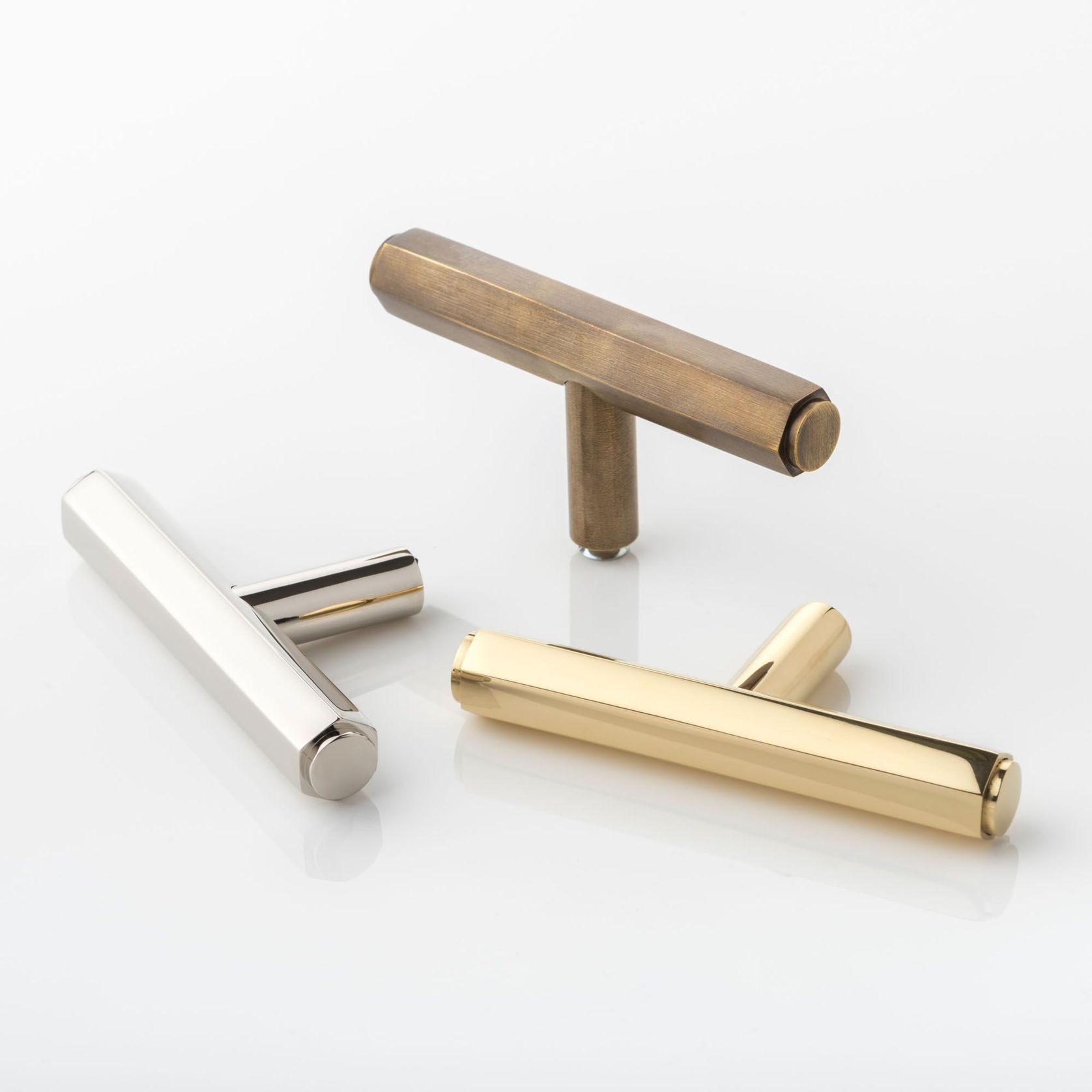 Joseph Giles Theodore Hex Cabinet Pull T-Bar gallery detail image