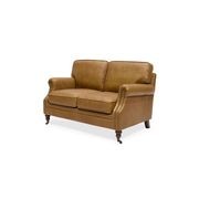 Brunswick Italian Leather Sofa - 2 Seater, Camel gallery detail image
