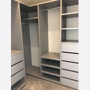 URBAN range - Wardrobe in "Silver Haze" Melamine gallery detail image