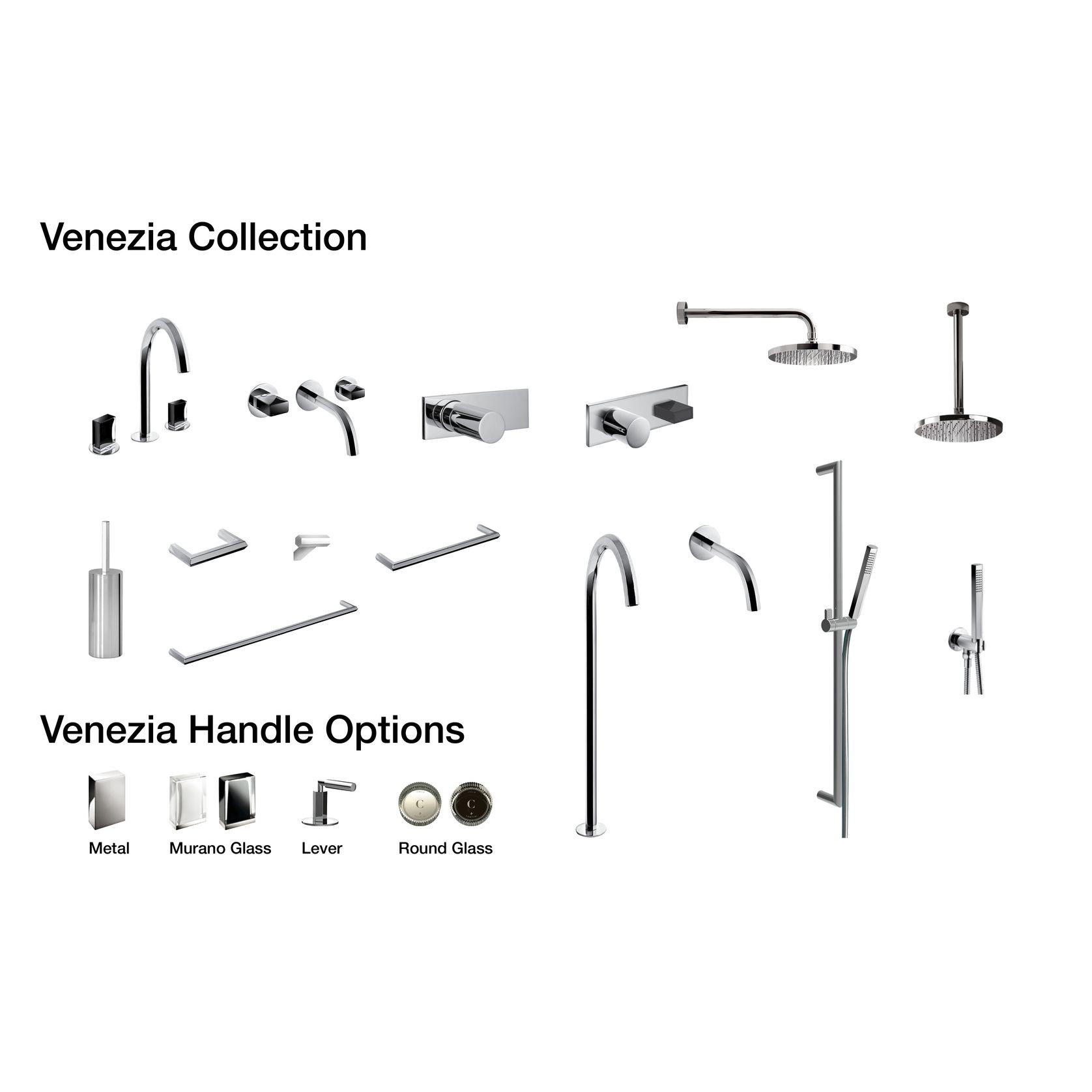 Venezia 3 Hole Basin Mixer gallery detail image