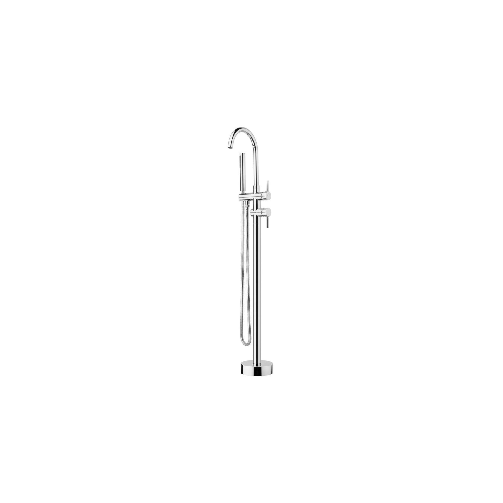 Voda Floor Mount Bath Filler, Mixer & Hand Shower VBS052 gallery detail image