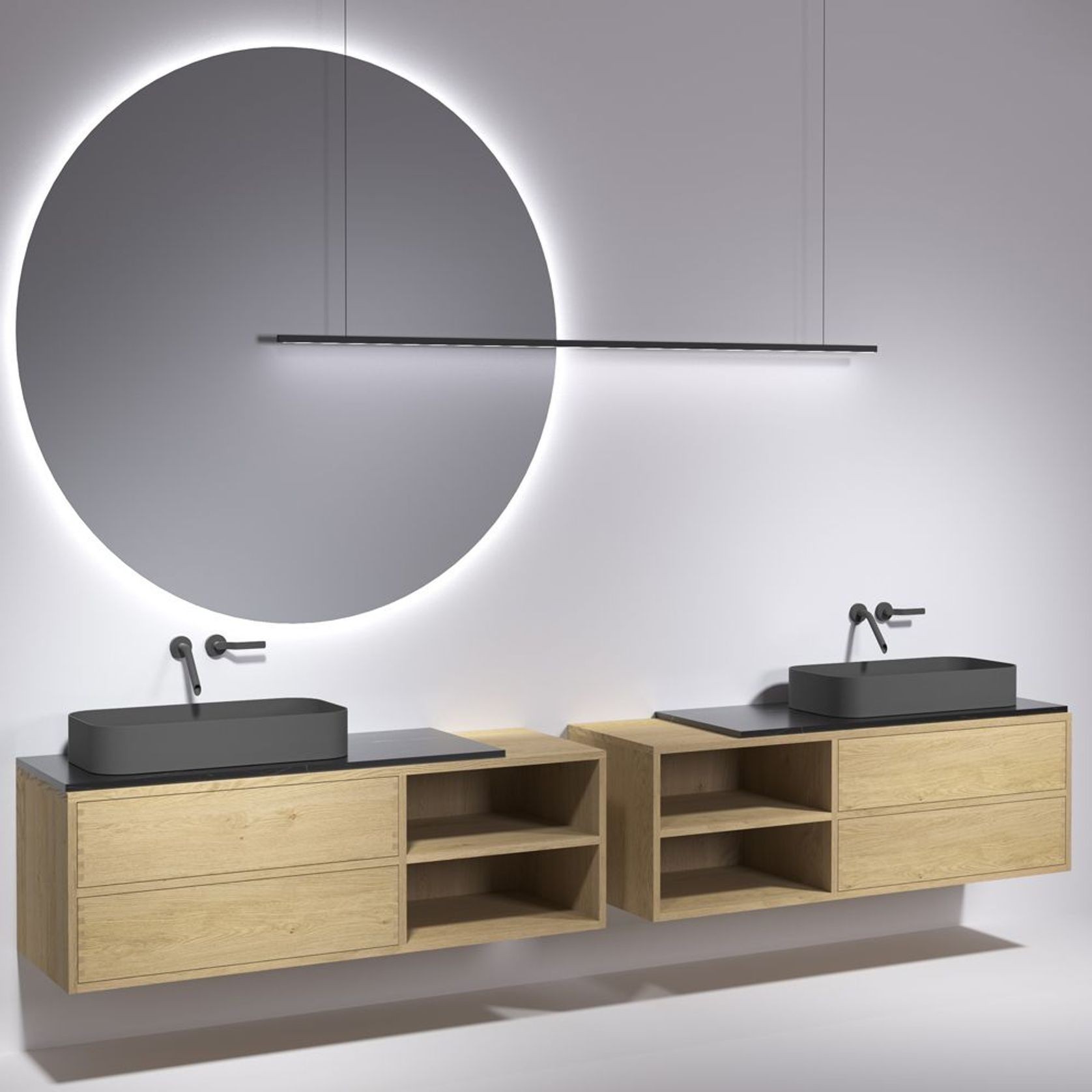 Wood-In Vanity System with Garden Basin & Tap Set gallery detail image