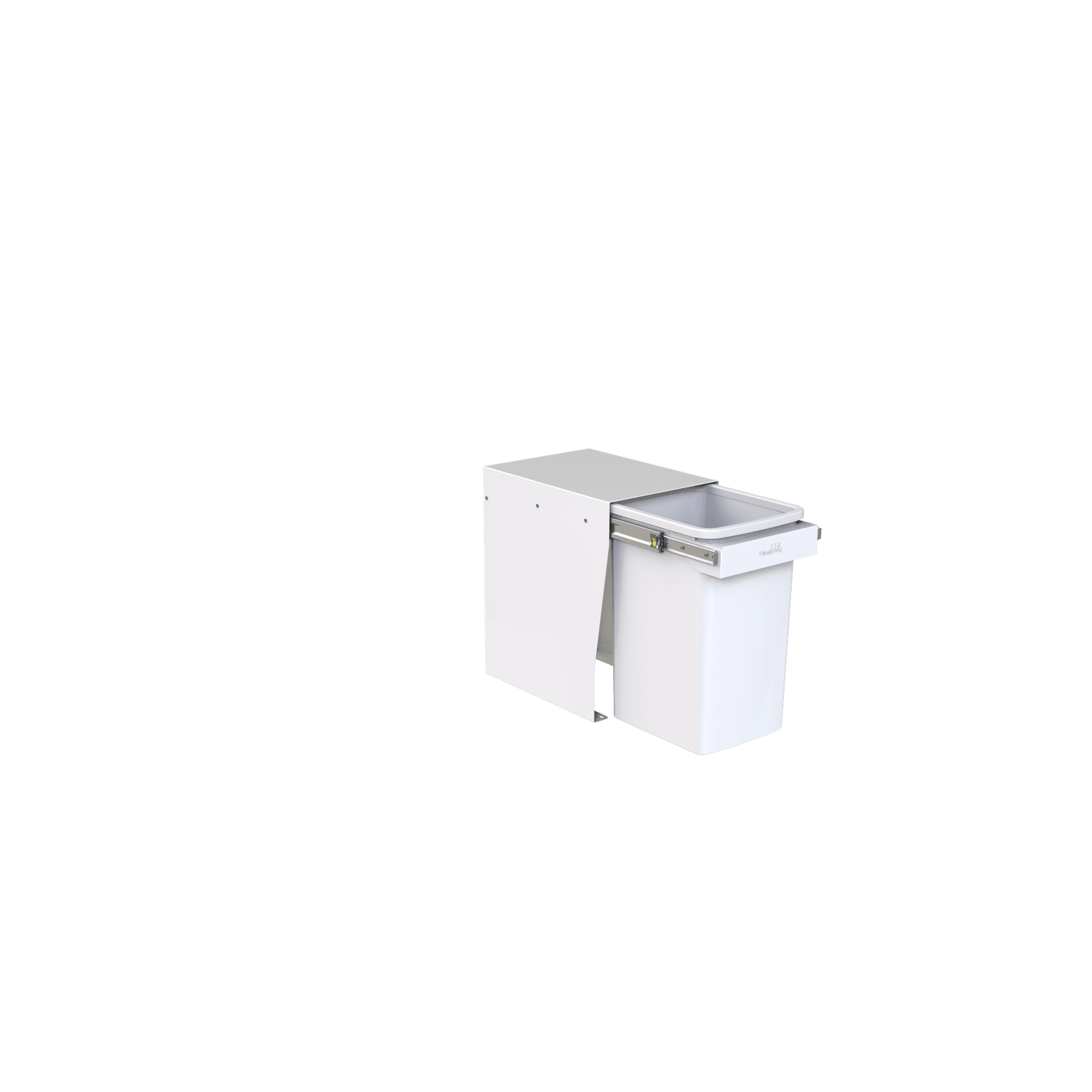 Compact Bin Storage - 1 x 20 Litre Bucket Floor Mounted - Handle Pull gallery detail image