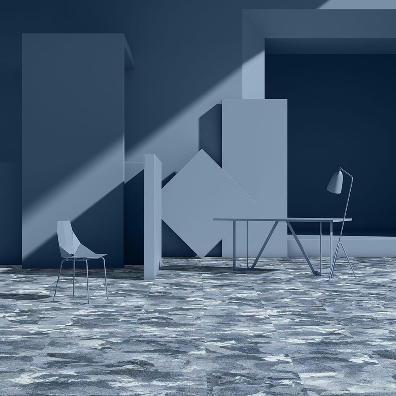 modulyss® Fluid& carpet tiles gallery detail image