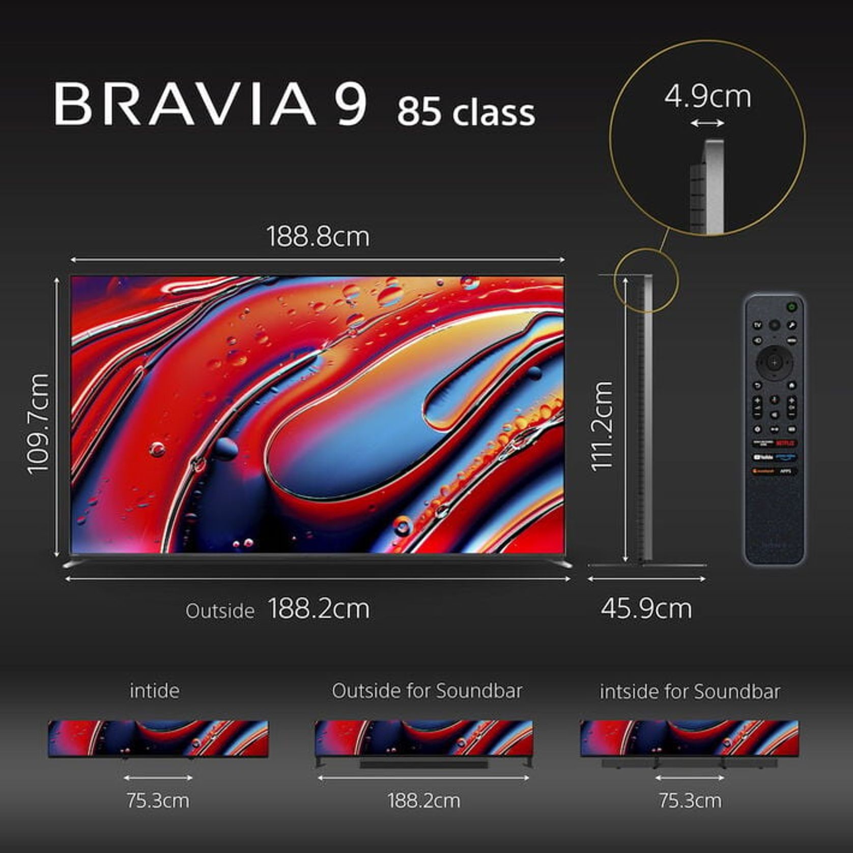 85" BRAVIA 9 | XR Processor | Mini LED | 4K Ultra HD gallery detail image