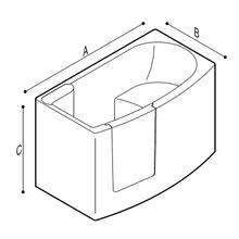 Bathtub with Inward Opening Door and Drainage System gallery detail image