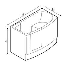 Bathtub with Inward Opening Door and Mixer gallery detail image