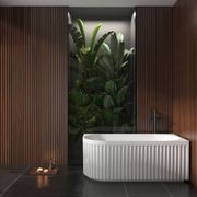 Right Corner Fluted Bathtub 1500mm gallery detail image