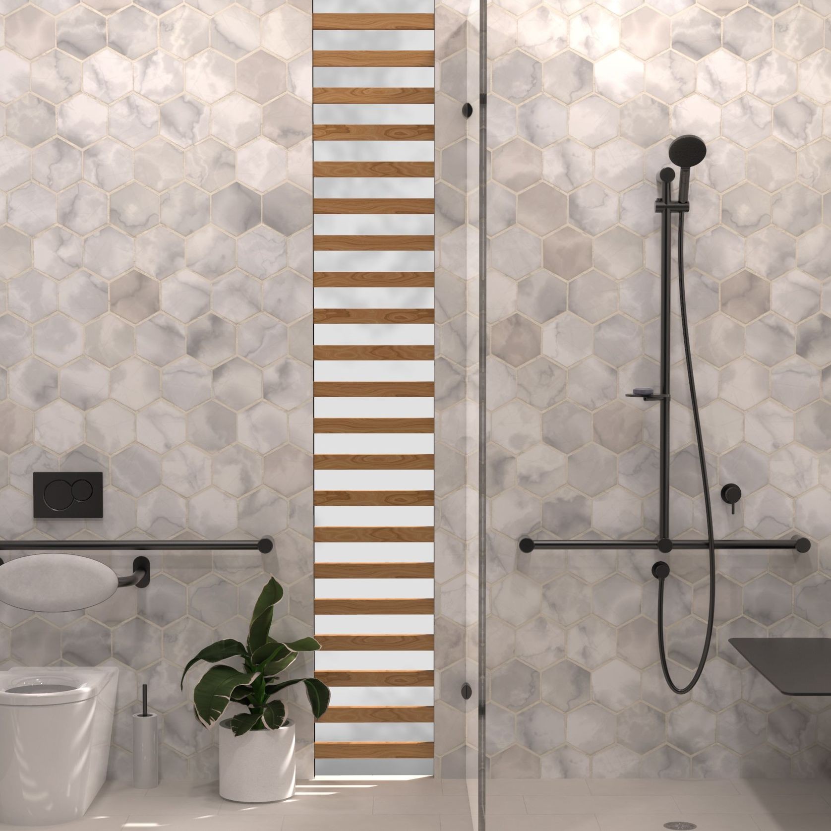 Calibre Shower Rail by Avail Design gallery detail image