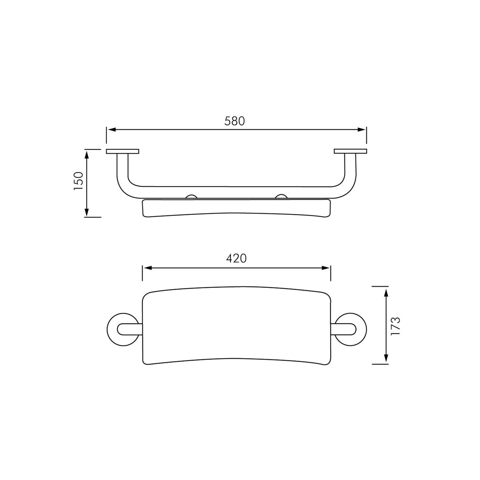 Comfort Backrest for Accessible Toilets gallery detail image