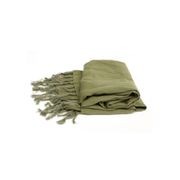Tully Linen Throw | Olive Green gallery detail image