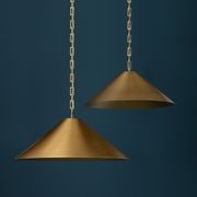 Fora 1 Light Pendant in Aged Brass gallery detail image