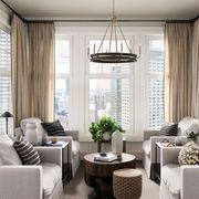 Rochester 6 Light Chandelier | Black & Matte Brass gallery detail image