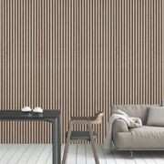 Timber Slat Acoustic Panel 2400x600mm – Whitewashed Oak gallery detail image
