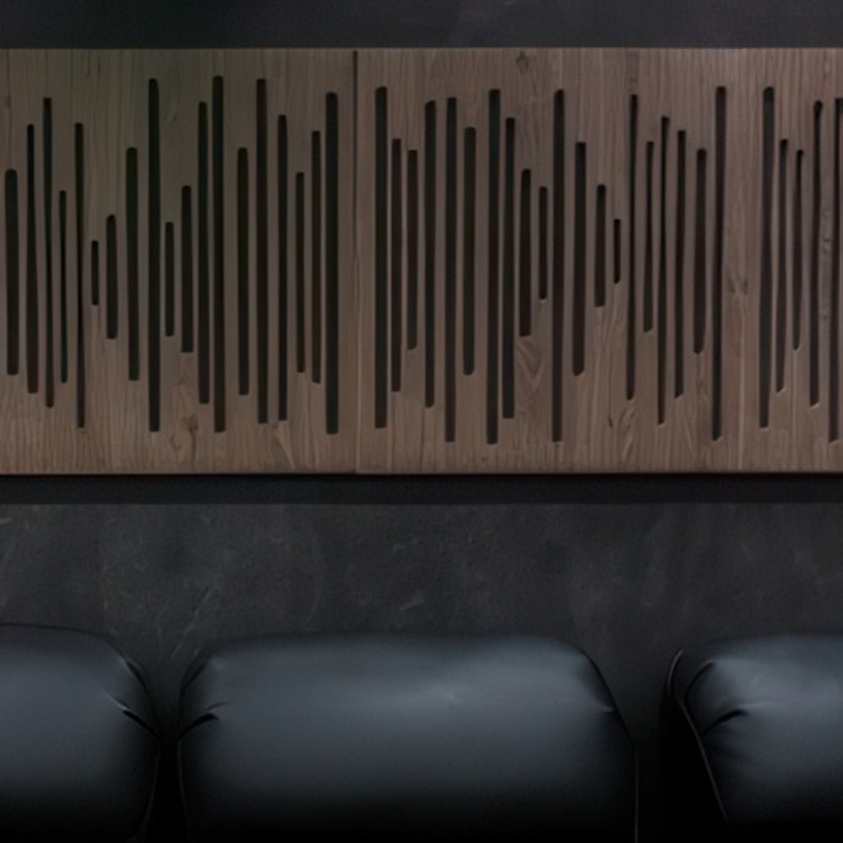 DTX Design Large Timber Grooved Acoustic Panel - Marble gallery detail image