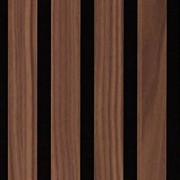 HW22512 | Walnut Acoustic Fluted Panel - 3 Sided gallery detail image