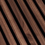HW22512 | Walnut Acoustic Fluted Panel - 3 Sided gallery detail image