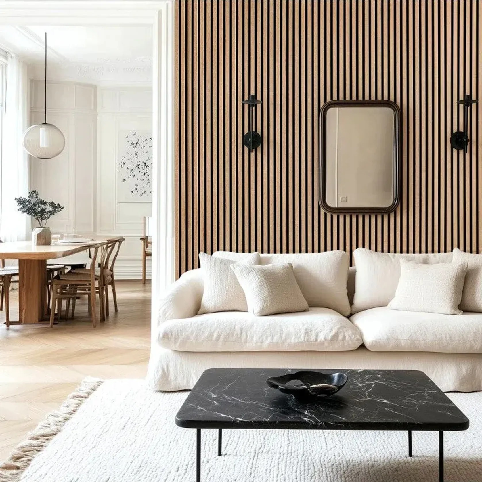 Coastal Oak | Acoustic Panel (Black Felt) gallery detail image