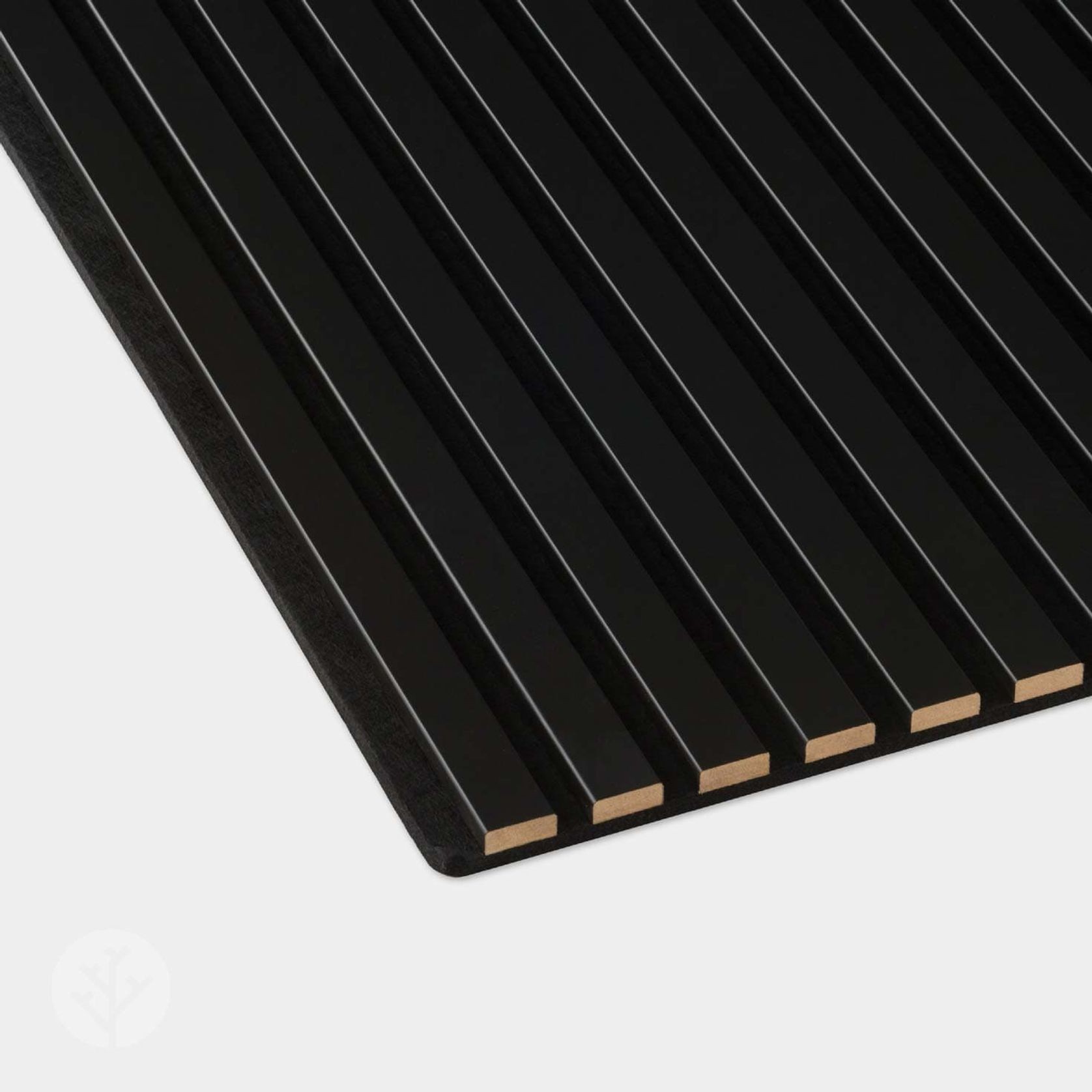 Black Colour Acoustic Slat Wall Panels gallery detail image