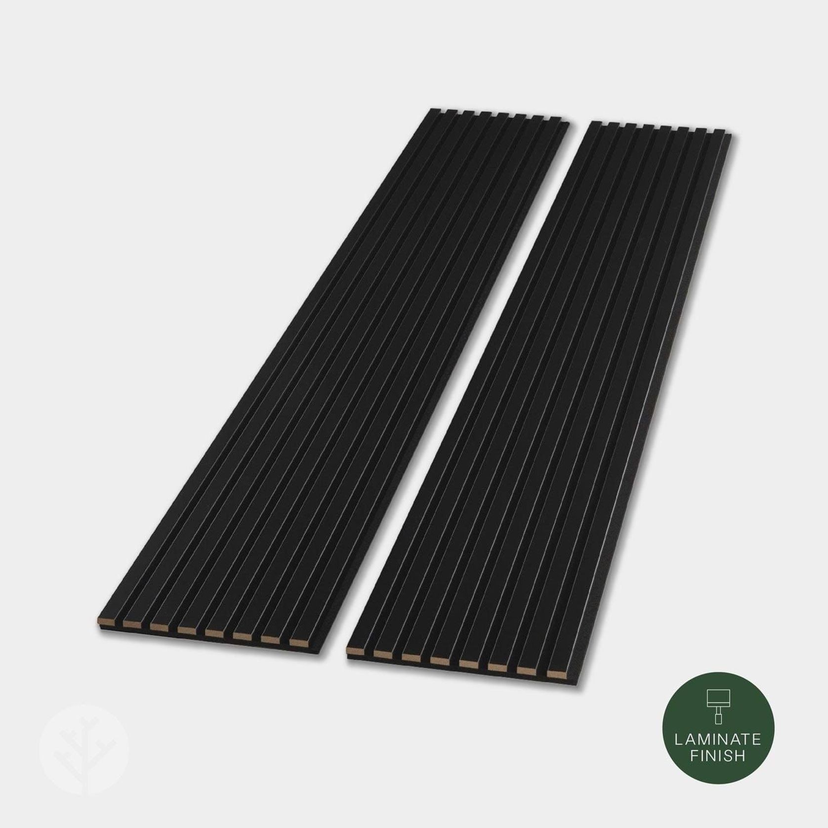 Black Colour Acoustic Slat Wall Panels gallery detail image