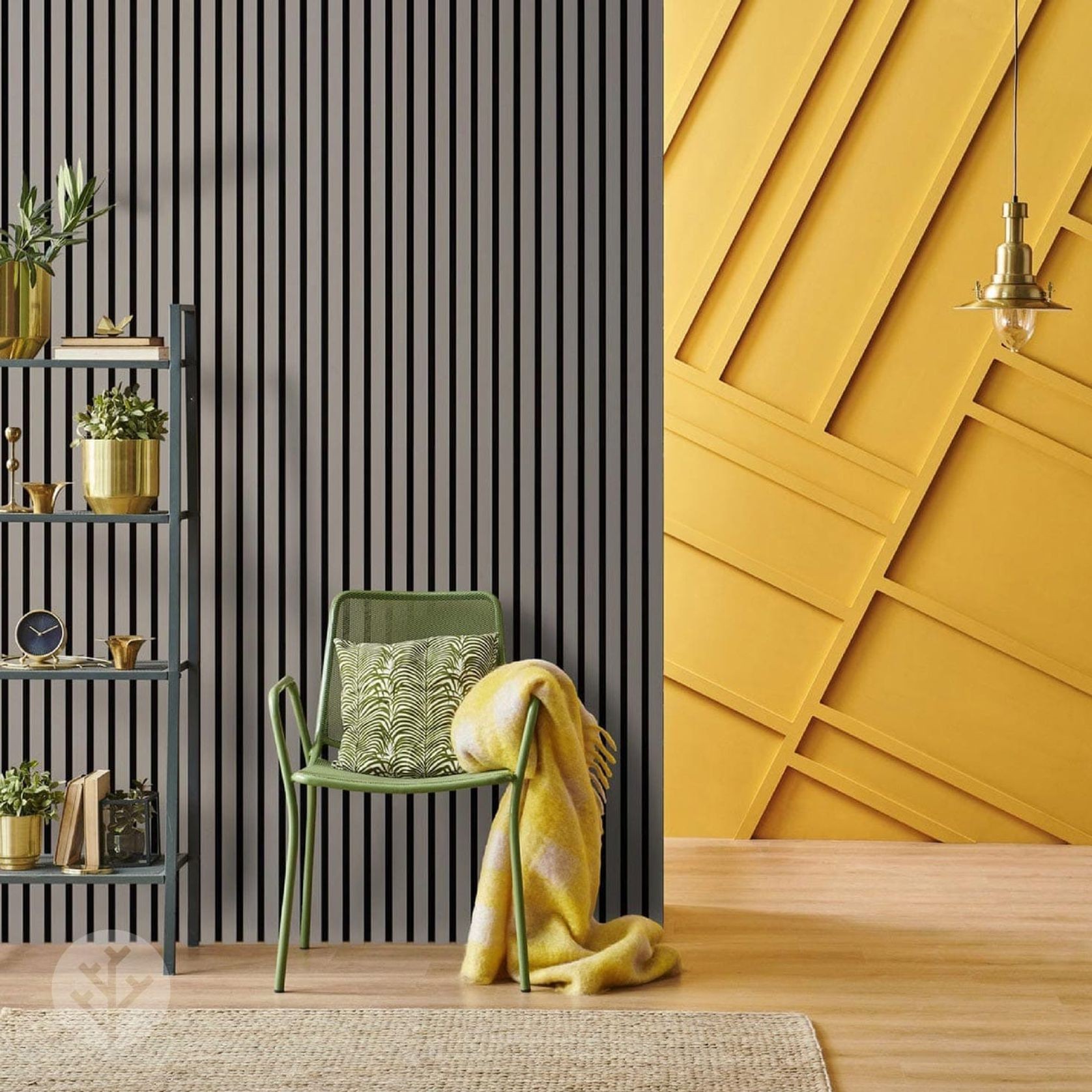 Dusty Grey Colour Acoustic Slat Wall Panels gallery detail image
