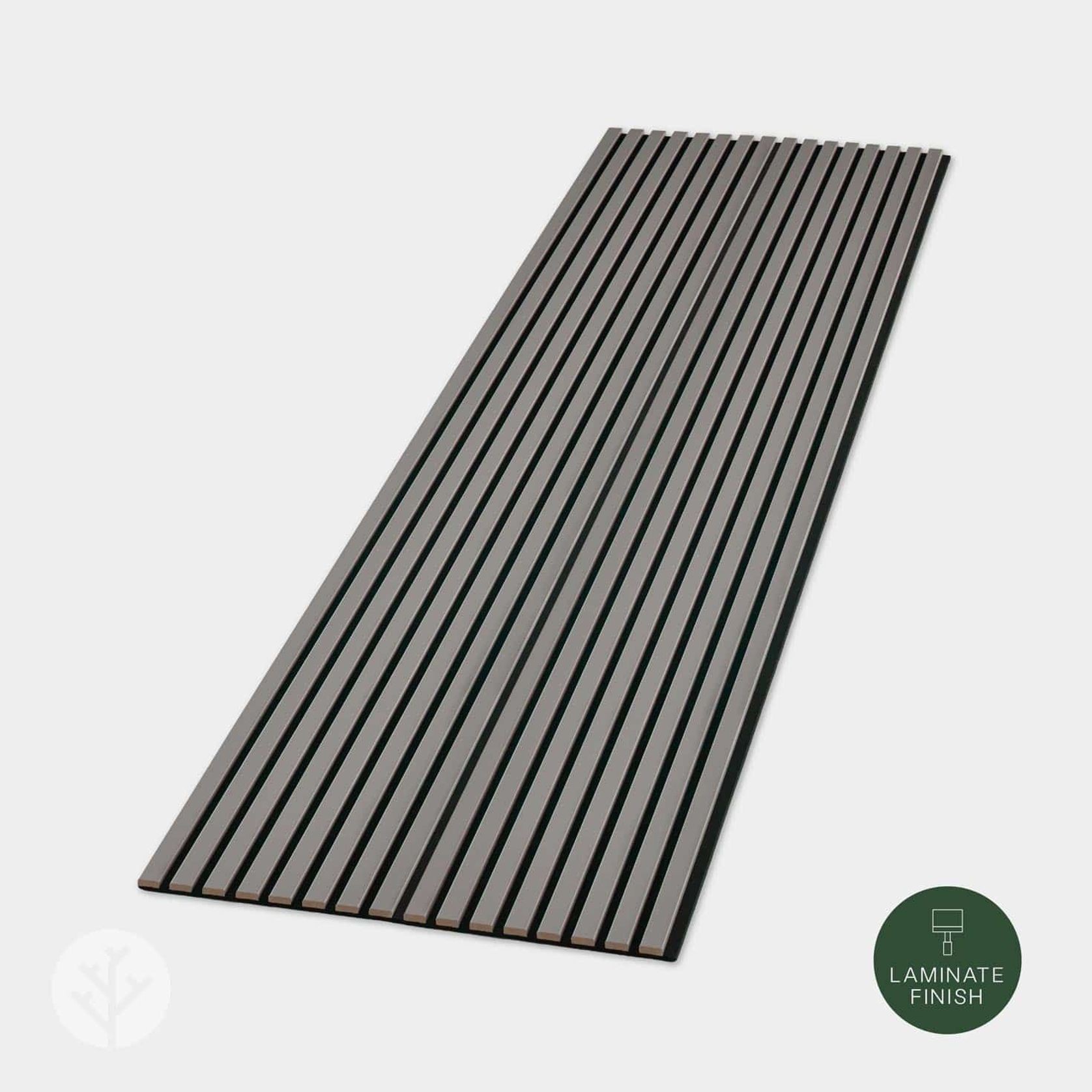 Dusty Grey Colour Acoustic Slat Wall Panels gallery detail image