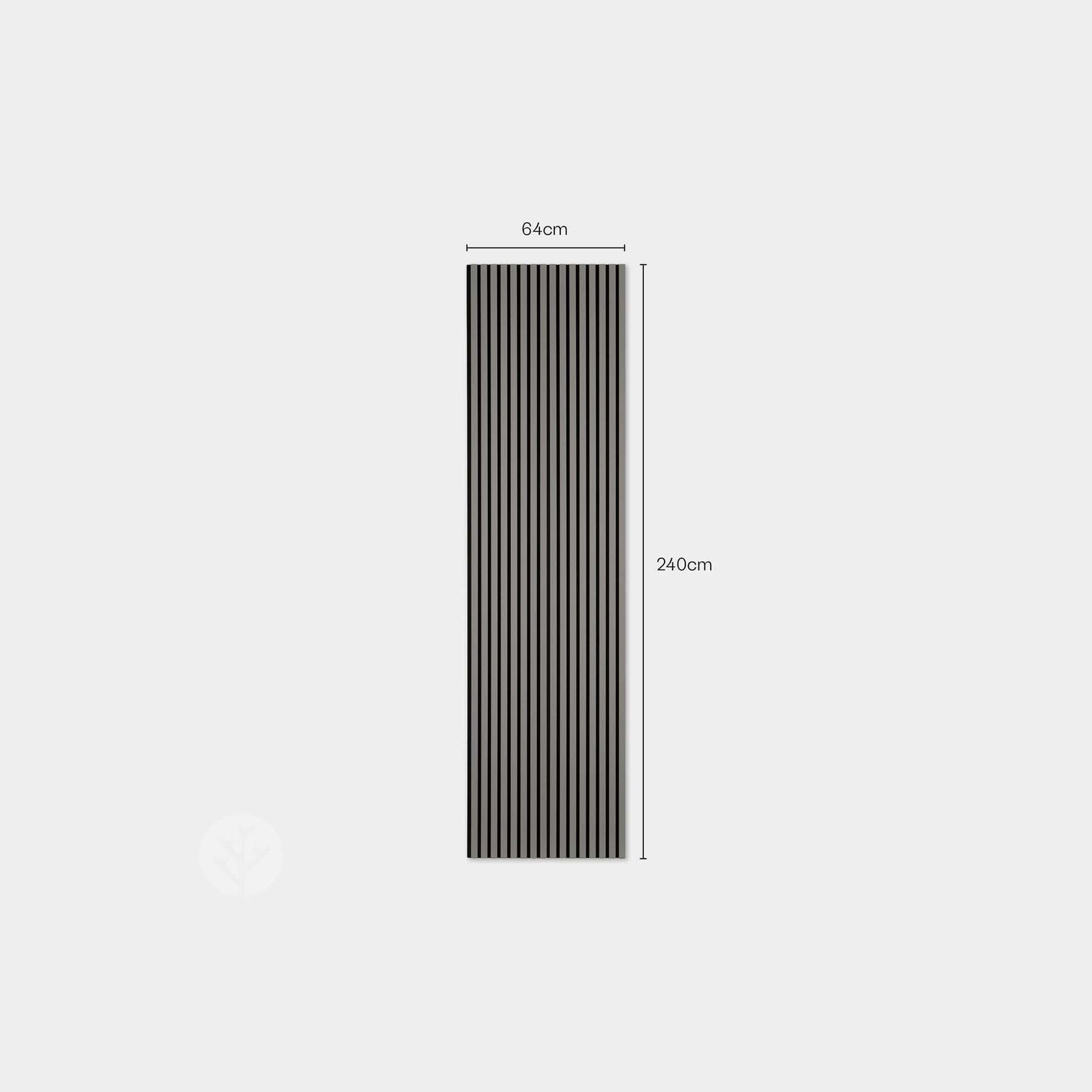 Dusty Grey Colour Acoustic Slat Wall Panels gallery detail image