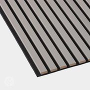Dusty Grey Colour Acoustic Slat Wall Panels gallery detail image