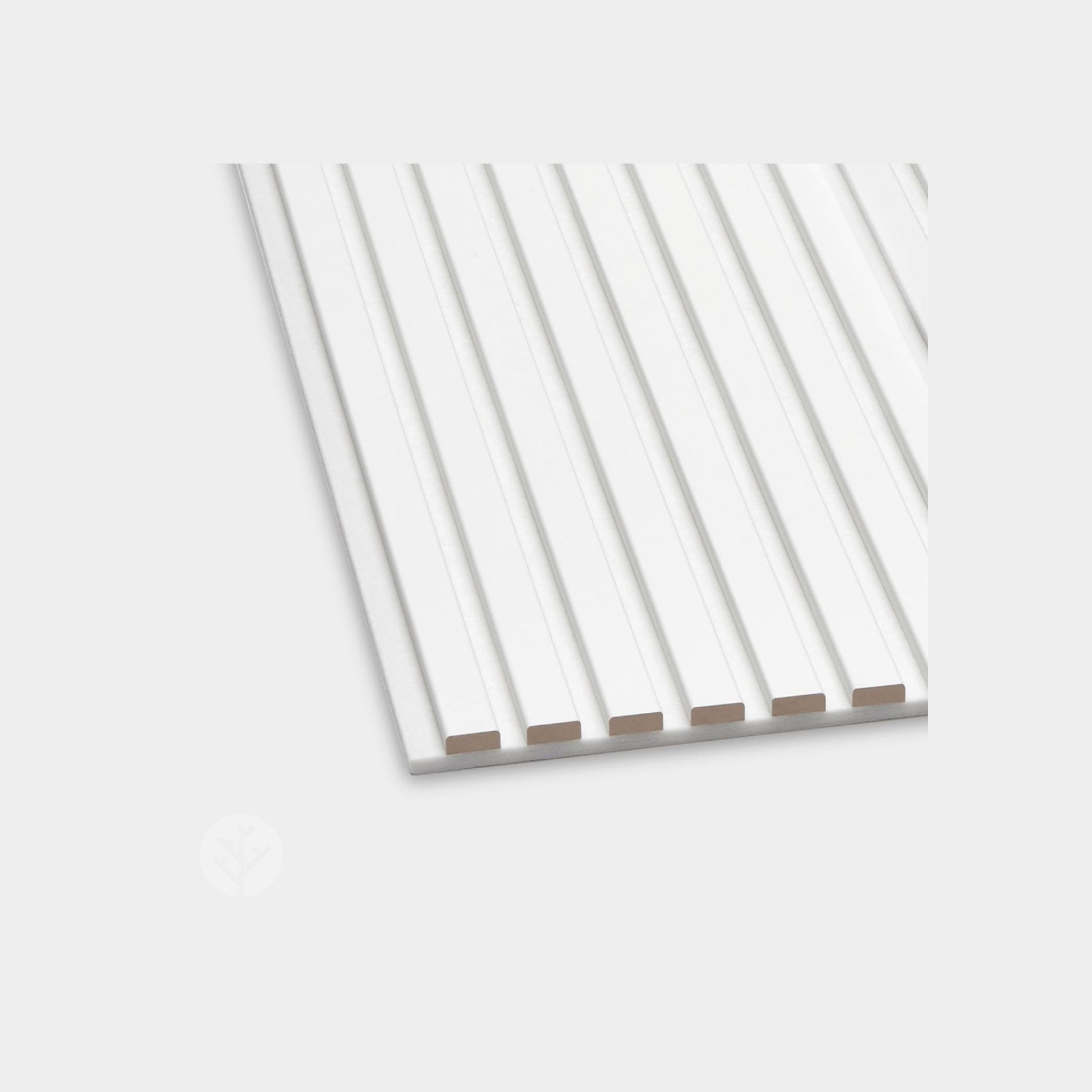 Snow White Colour Acoustic Slat Wall Panels gallery detail image