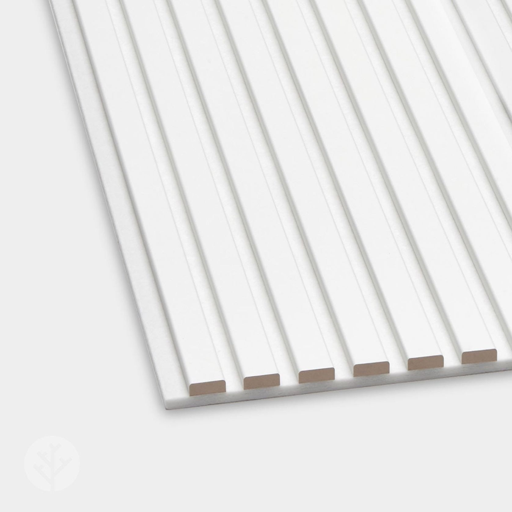 Snow White Colour Acoustic Slat Wall Panels gallery detail image