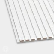 Snow White Colour Acoustic Slat Wall Panels gallery detail image