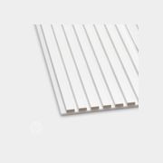 Snow White Colour Acoustic Slat Wall Panels gallery detail image