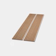 Natural Oak Grey Felt Acoustic Slat Wood Wall Panels gallery detail image