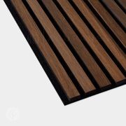 Smoked Oak Acoustic Slat Wood Wall Panels gallery detail image