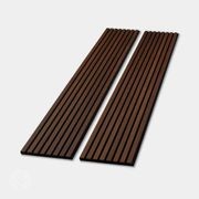 Smoked Oak Acoustic Slat Wood Wall Panels gallery detail image