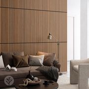 Natural Oak Acoustic Slat Wood Wall Panels gallery detail image