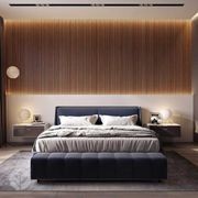 Natural Walnut Acoustic Slat Wood Wall Panels gallery detail image
