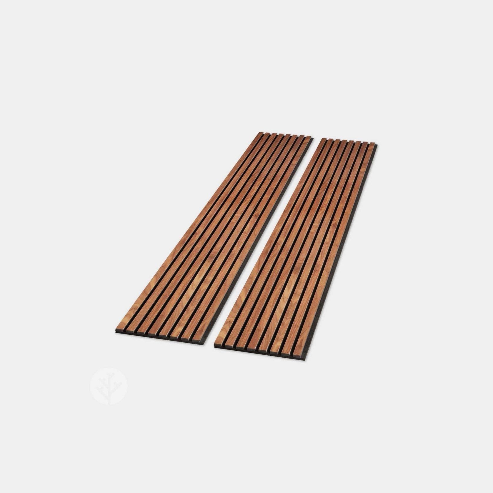 Natural Walnut Acoustic Slat Wood Wall Panels gallery detail image