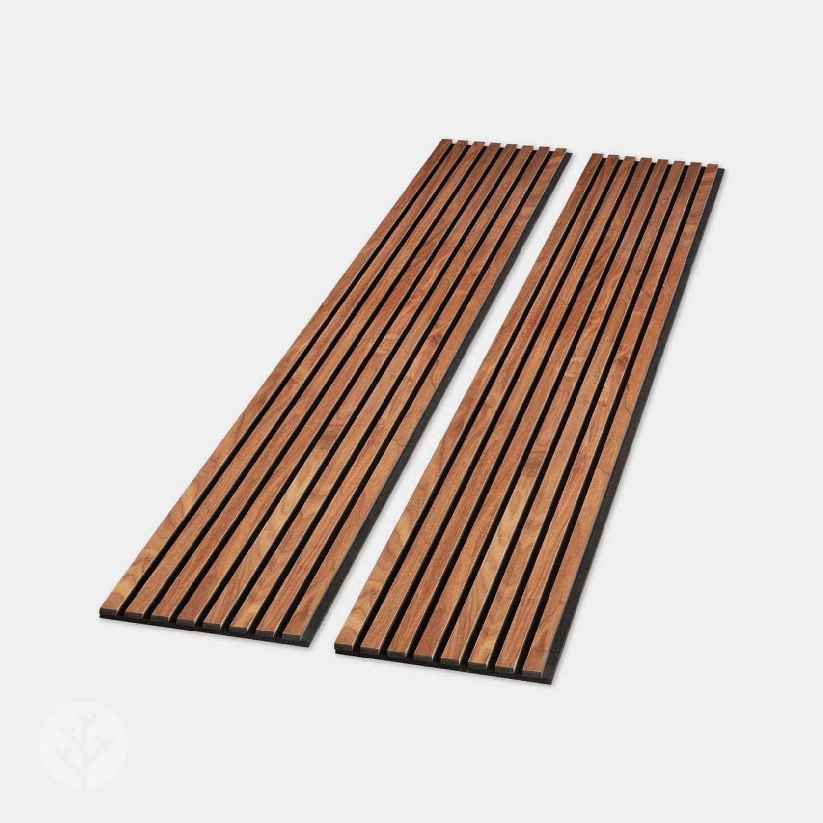 Natural Walnut Acoustic Slat Wood Wall Panels gallery detail image