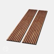 Natural Walnut Acoustic Slat Wood Wall Panels gallery detail image