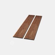 Natural Walnut Acoustic Slat Wood Wall Panels gallery detail image