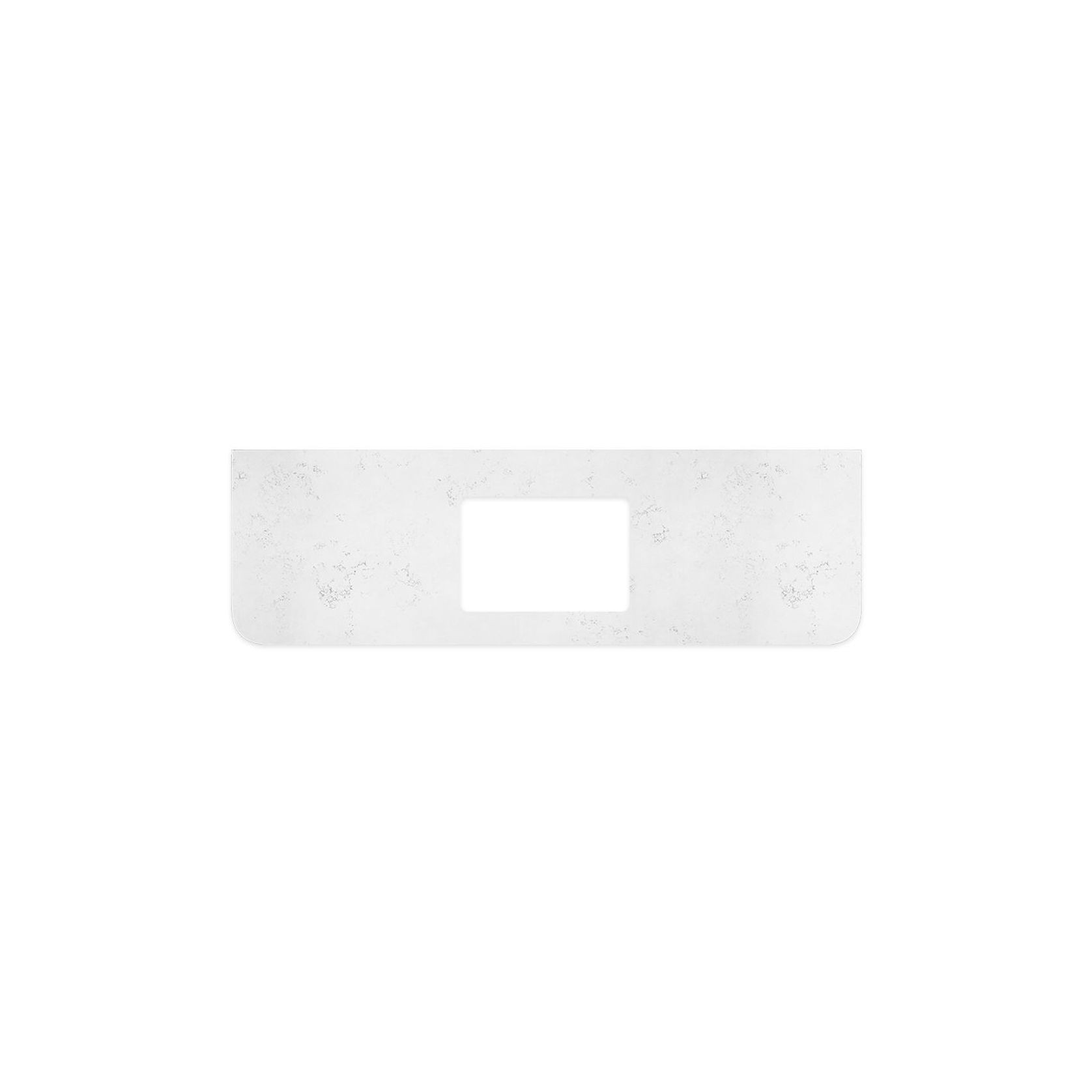 Bianco Marble Silica Free Stone Top, Curved Full Depth gallery detail image
